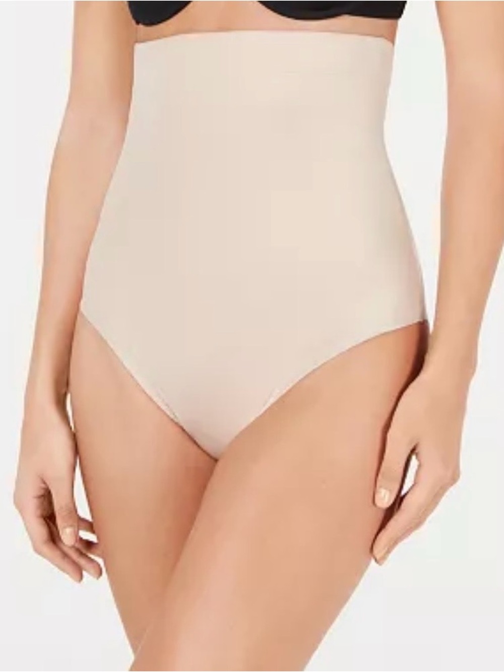 NEW SPANX Suit Your Fancy High-Waist Thong Shaping Briefs in Beige Shapewear NWT